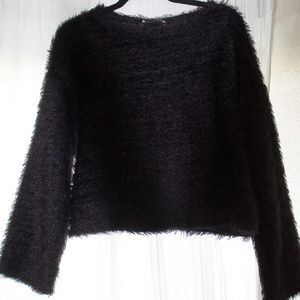 Zara Black, fuzzy sweater